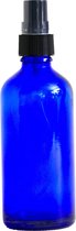 Donkerblauw glazen sprayflesje (100 ml) - aromatherapie - navulbaar