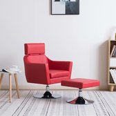 Fauteuil met voetenbank (Incl LW anti kras viltjes)   - Loungestoel - Lounge stoel - Relax stoel - Chill stoel - Lounge Bankje - Lounge Fauteil
