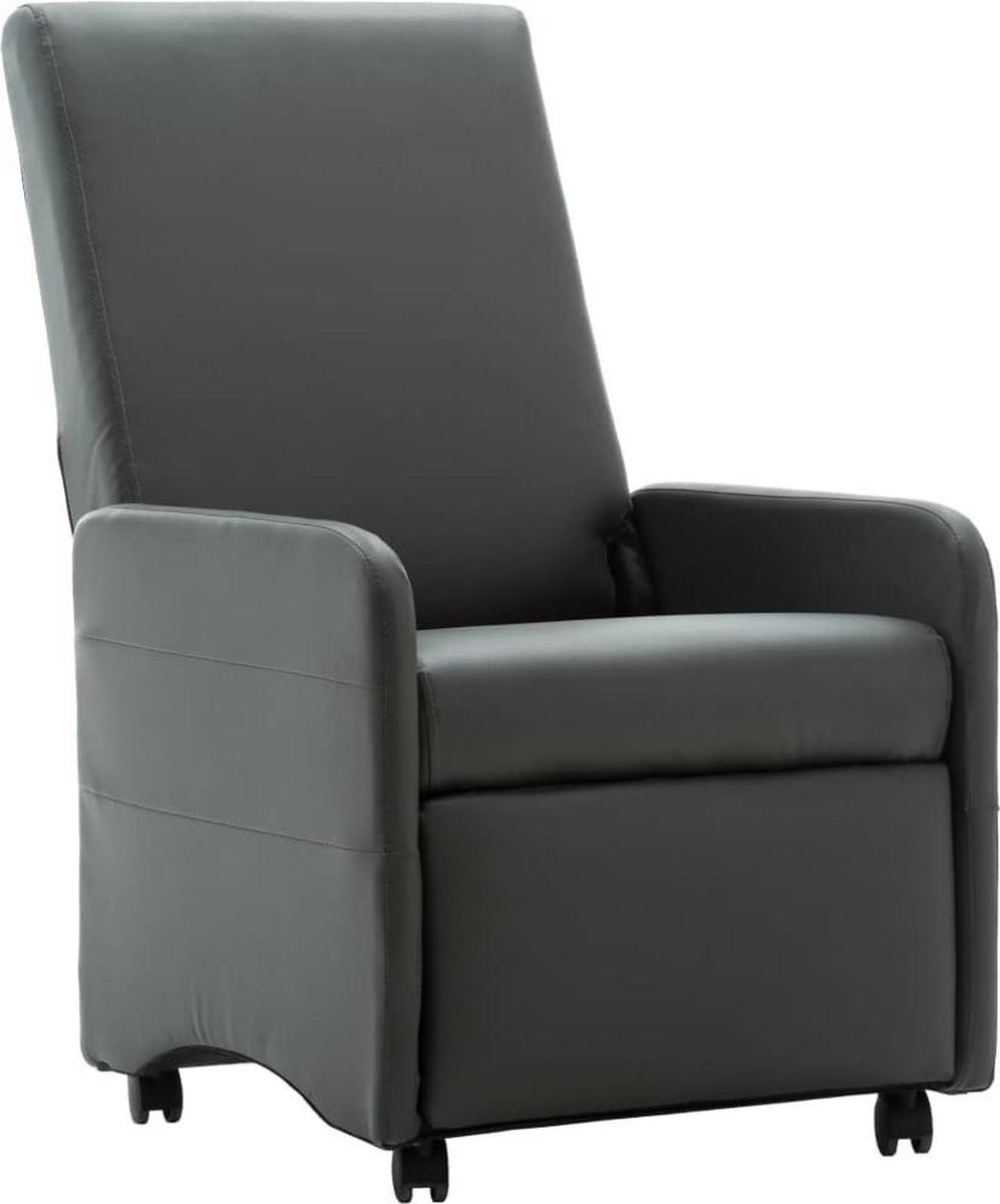 Verstelbare Fauteuil leer (Incl LW anti kras viltjes