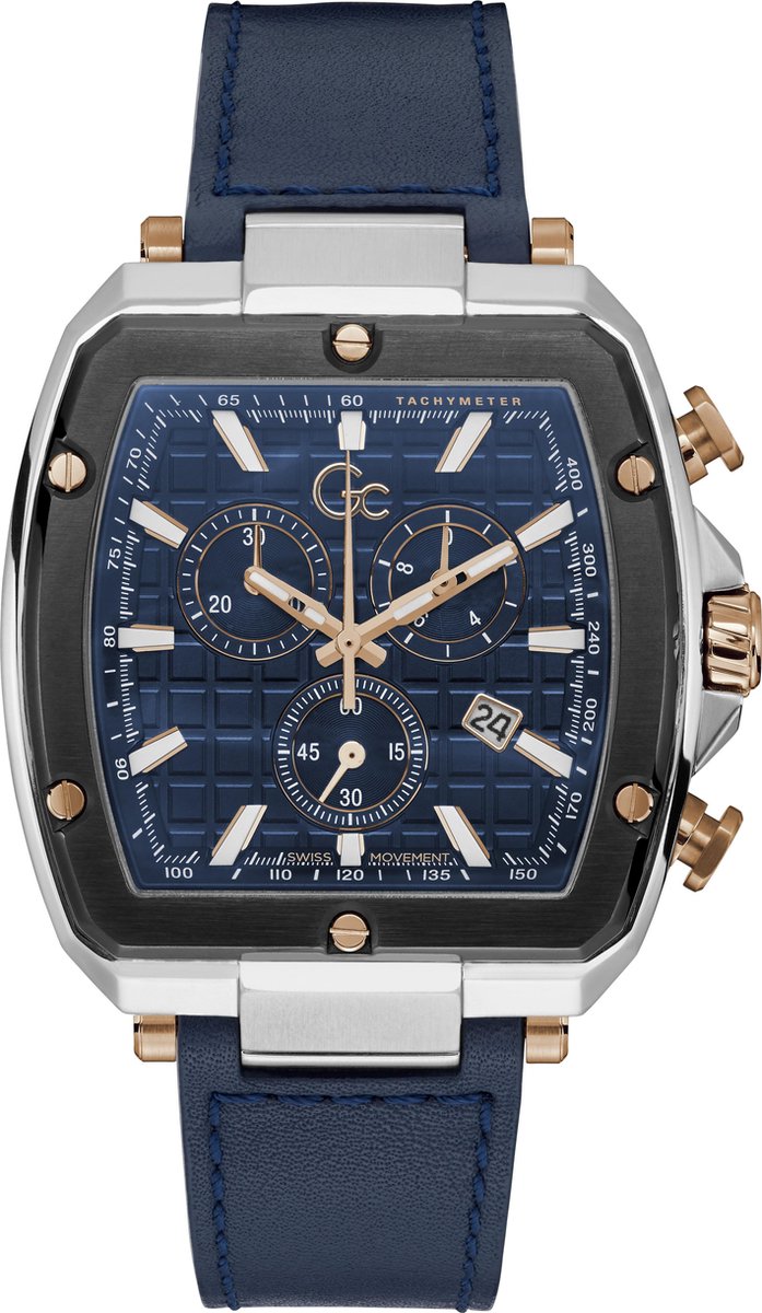 Gc Guess Collection Y83001G7MF Spirit Tonneau heren horloge 48 mm
