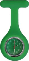 Fako® - Verpleegstershorloge - Zusterhorloge - Verpleegster Horloge - Siliconen Deluxe - Groen