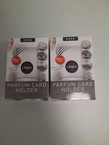 Parfum kaart houder+ een kaart zwart - twee stuks