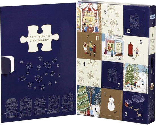 Gibsons Christmas Street 12 days of gifts puzzel | bol.com