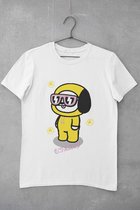 T-Shirt Chimmy Doodle BLANC Taille XL | BTS BT21 Bangtan Boys Corée Kdrama K-Drama Kpop K-pop korean boy band Musique musique