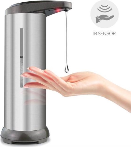automatische zeepdispenser - RVS zeep dispenser - - inclusief batterijen |