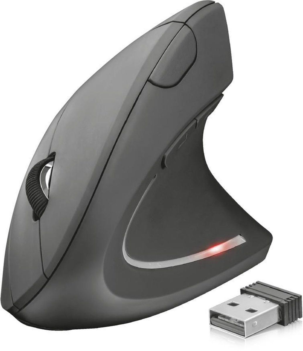Trust Verto Wireless Ergonomic Mouse - Ergonomische muis voor werk - Ergonomie bij laptop gebruikers