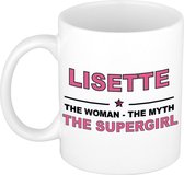 Lisette The woman, The myth the supergirl cadeau koffie mok / thee beker 300 ml