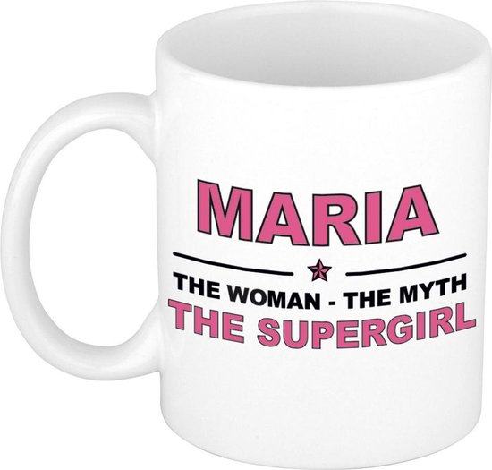 Cadeau nom Maria - La femme, le mythe la tasse à café supergirl / tasse 300  ml - nom /... | bol.com