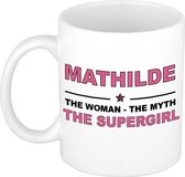 Mathilde The woman, The myth the supergirl cadeau koffie mok / thee beker 300 ml