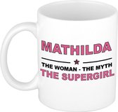 Mathilda The woman, The myth the supergirl cadeau koffie mok / thee beker 300 ml