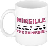 Mireille The woman, The myth the supergirl cadeau koffie mok / thee beker 300 ml