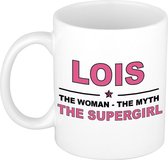 Lois The woman, The myth the supergirl cadeau koffie mok / thee beker 300 ml