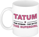 Tatum The woman, The myth the supergirl cadeau koffie mok / thee beker 300 ml