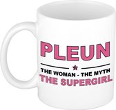 Pleun The woman, The myth the supergirl cadeau koffie mok / thee beker 300 ml