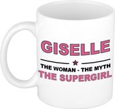 Giselle The woman, The myth the supergirl cadeau koffie mok / thee beker 300 ml