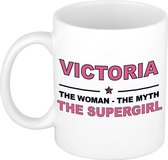 Victoria The woman, The myth the supergirl cadeau koffie mok / thee beker 300 ml