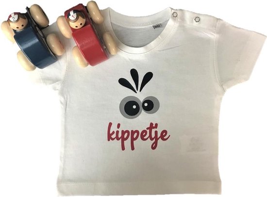 Baby t-shirt met korte mouwen en drukknopen om eenvoudig aan- en uit te  kleden Baby... | bol.com