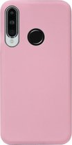 ADEL Siliconen Back Cover Softcase Hoesje Geschikt voor Huawei P30 Lite - Roze