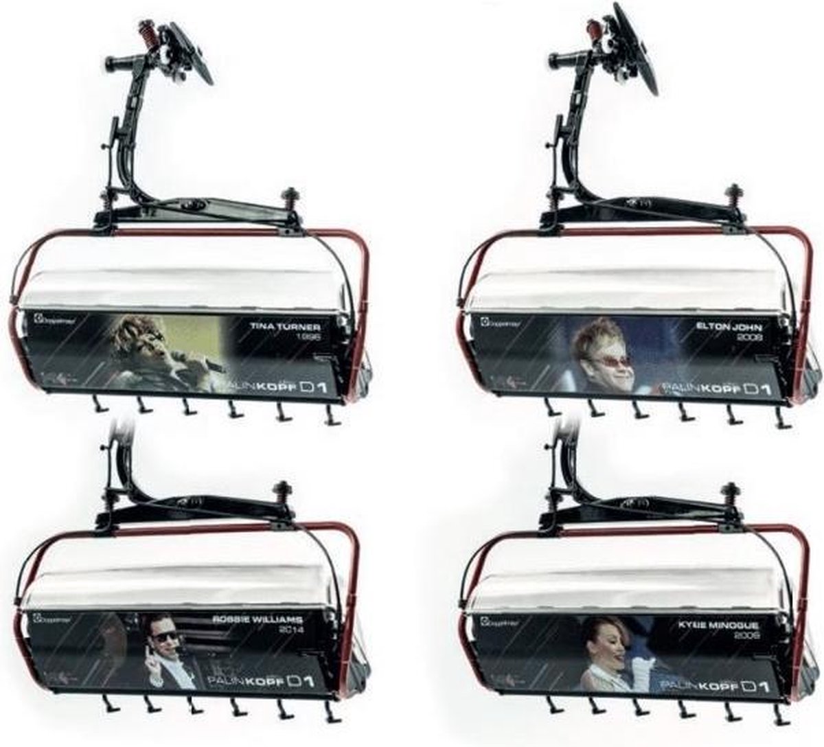 Jagerndorfer -  D-line  6 Pers.ischgl Palinkopf 1:32 - modelbouwsets, hobbybouwspeelgoed voor kinderen, modelverf en accessoires