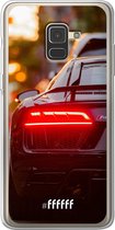 Samsung Galaxy A8 (2018) Hoesje Transparant TPU Case - Audi R8 Back #ffffff