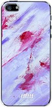 iPhone SE (2016) Hoesje Transparant TPU Case - Abstract Pinks #ffffff