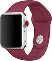 iWatch bandje – Roos Rood – 38/40 mm – Apple Watch – Sportbandje – Rose Red - S/M – Siliconen - Apple Watch Serie 3/2/1 – Apple Watch Serie 5/4