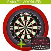 Elektronisch Dart Scorebord VoordeelPakket (Elite ) - Blade 5 - Dartbordverlichting Basic (Rood)