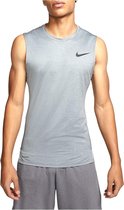 Nike Pro Top Sporttop - Maat M  - Mannen - grijs,zwart