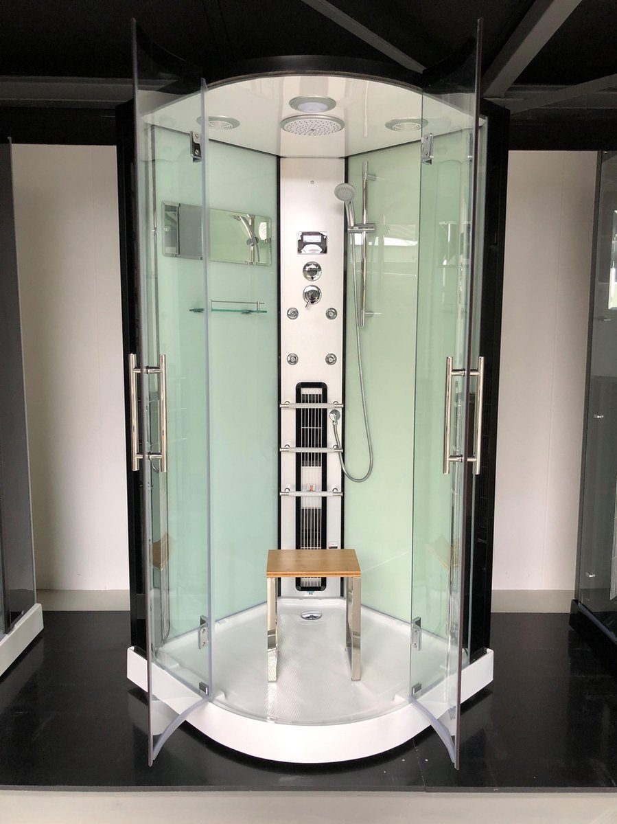 Sivina Rustica Infrarood Stoomcabine 1 persoons Black White