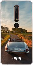 Nokia X6 (2018) Hoesje Transparant TPU Case - Oldtimer Mercedes #ffffff