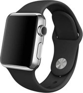 iWatch bandje – Zwart – 38/40 mm – Apple Watch – Sportbandje – Black - S/M – Siliconen - Apple Watch Serie 3/2/1 – Apple Watch Serie 5/4