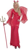 "Kanten Halloween kostuum rode duivel voor vrouwen - Verkleedkleding - Small"