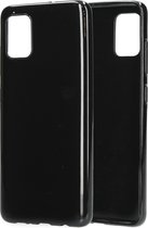 Mobiparts hoesje geschikt voor Samsung Galaxy A51 - Zacht TPU - Schokabsorberend TPU - Grip Coating - Zwart