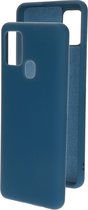 Mobiparts Silicone Cover Samsung Galaxy A21s (2020) Blueberry Blue