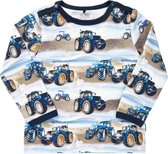 Me Too - newborn baby shirt - lange mouwen - tractoren - Maat 56