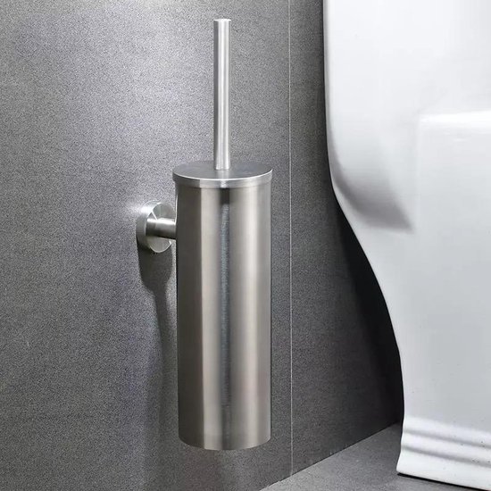 vers liter naar voren gebracht TS toiletborstel Rvs- Degelijke kwaliteit met uitneembare bak- Wc borstel  set-Toilet... | bol.com