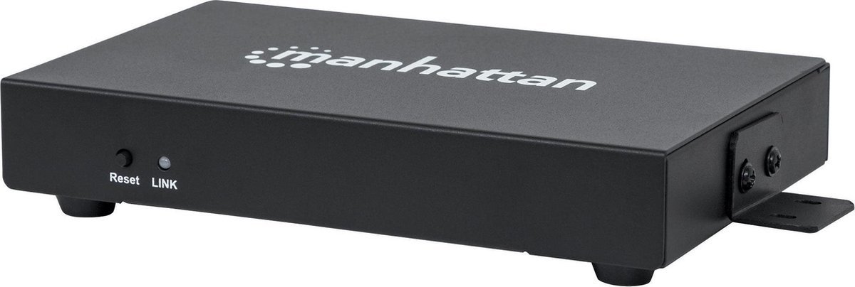 Manhattan 207829 audio/video extender AV-zender Zwart