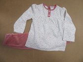 Noukie's - Pyjama - Meisje - Roze stippen -  8 jaar 128