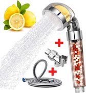 Douchekop met Slang en Wandhouder-Vitamine C-Handdouche-Waterzuivering -Doucheset-regendouchekop