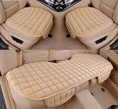 Auto Zitkussen - Kussen voor Voorstoel Auto - Zachte Kussen Auto - Comfortabel Kussen Auto - Beige/Bruin