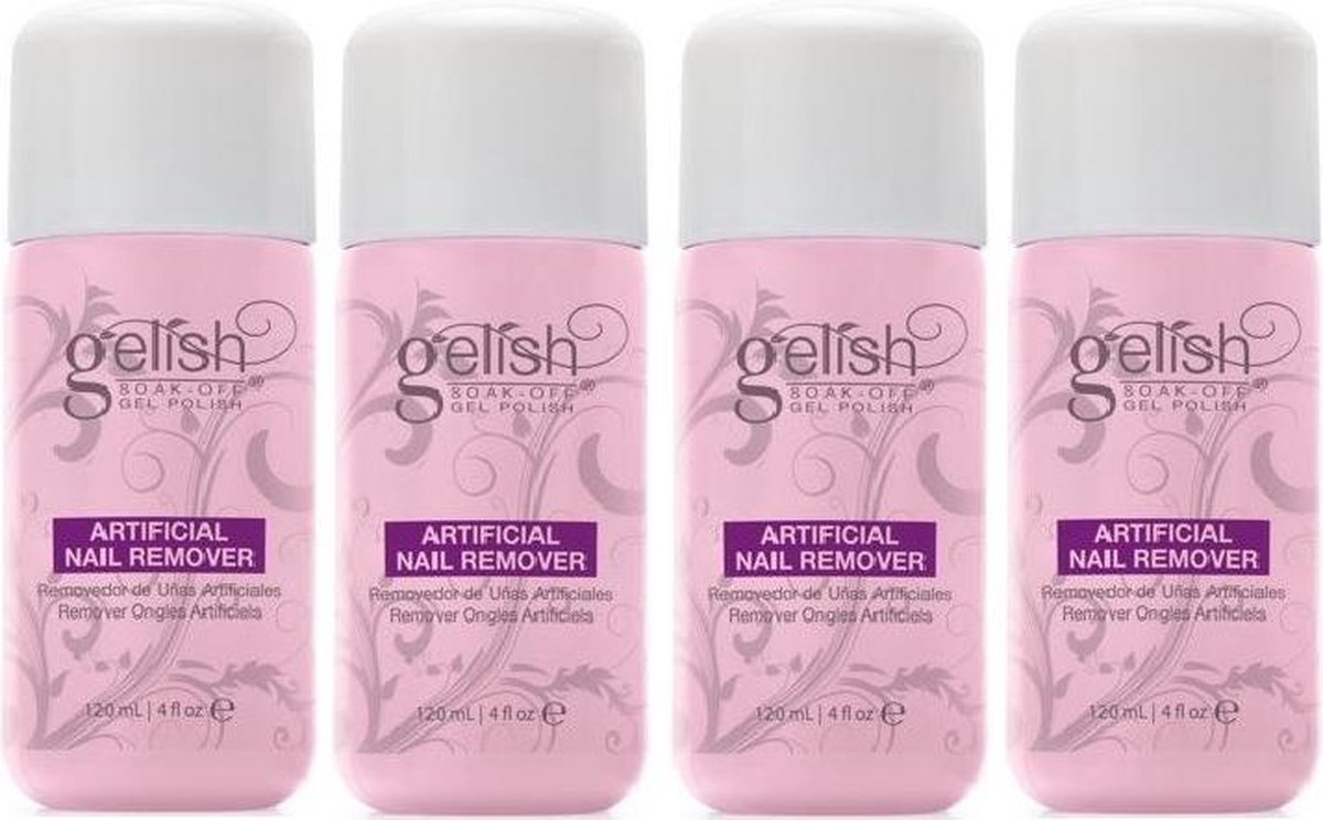 Gelish Artificial Nail Remover Voordeelverpakking 4x120ml