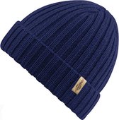 Ribbed Muts Blauw - Blauwe Beanie - Wakefield Headwear - Mutsen