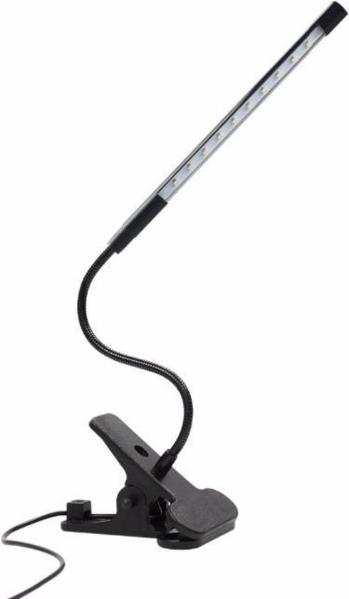 Bureaulamp/Leeslamp met klem - 360° verstelbaar - USB aansluiting -  Dimbaar/Dimfunctie... | bol.com