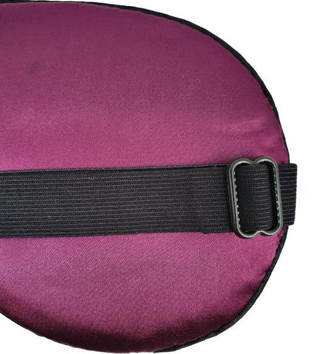 Slaapmaskers Extra Zacht Satijn – 2 Stuks – Zwart & Paars - Thuis - Slaapmasker - Verduisterend - Onderweg - Vliegtuig - Festival - Slaapcomfort - oDaani — afbeelding 2