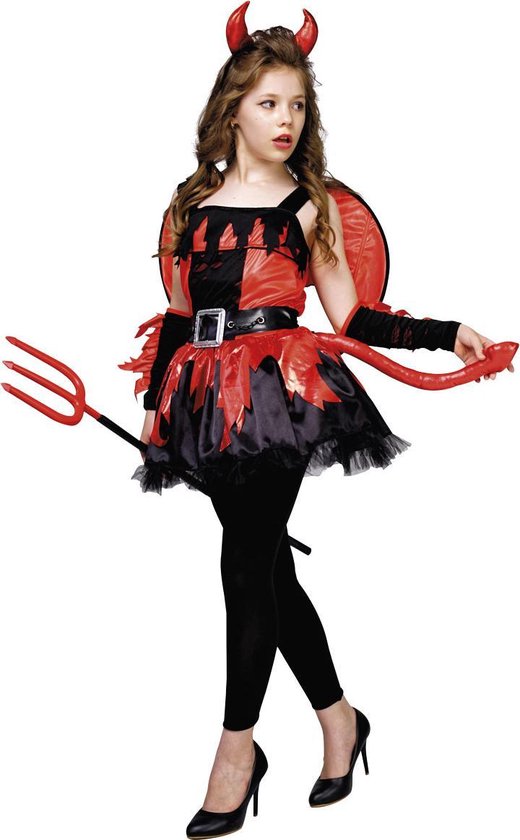 herhaling modus Lokken Verkleedkleding - Halloween - Duivel meisje - 5/6 jaar | bol.com