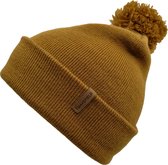 Nordic Muts Bruin - Camel Beanie Met PomPom - Wakefield Headwear - Mutsen