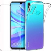 Huawei P30 Lite Silicone hoesje + 2X Tempered Glas Screenprotector