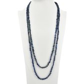 Proud Pearls® extra lange barok parelketting in Navy / Blauw
