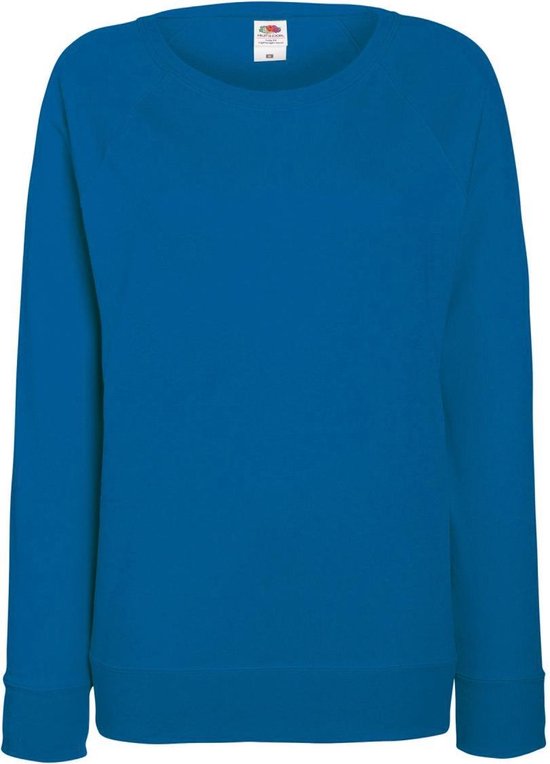 Sweatshirt raglan léger ajusté Fruit OF The Loom femmes (240 GSM) ( Blauw royal)