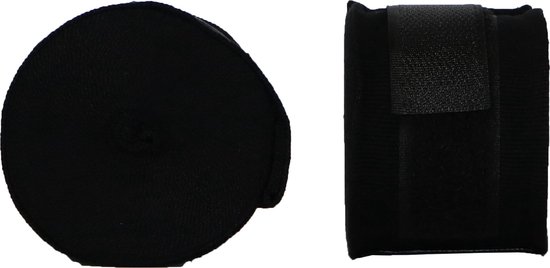 ORCQ Panda boxing handwraps- Boks Wraps - Boksbandages - Kickboks bandage - Paar - 250cm Zwart - Orcq